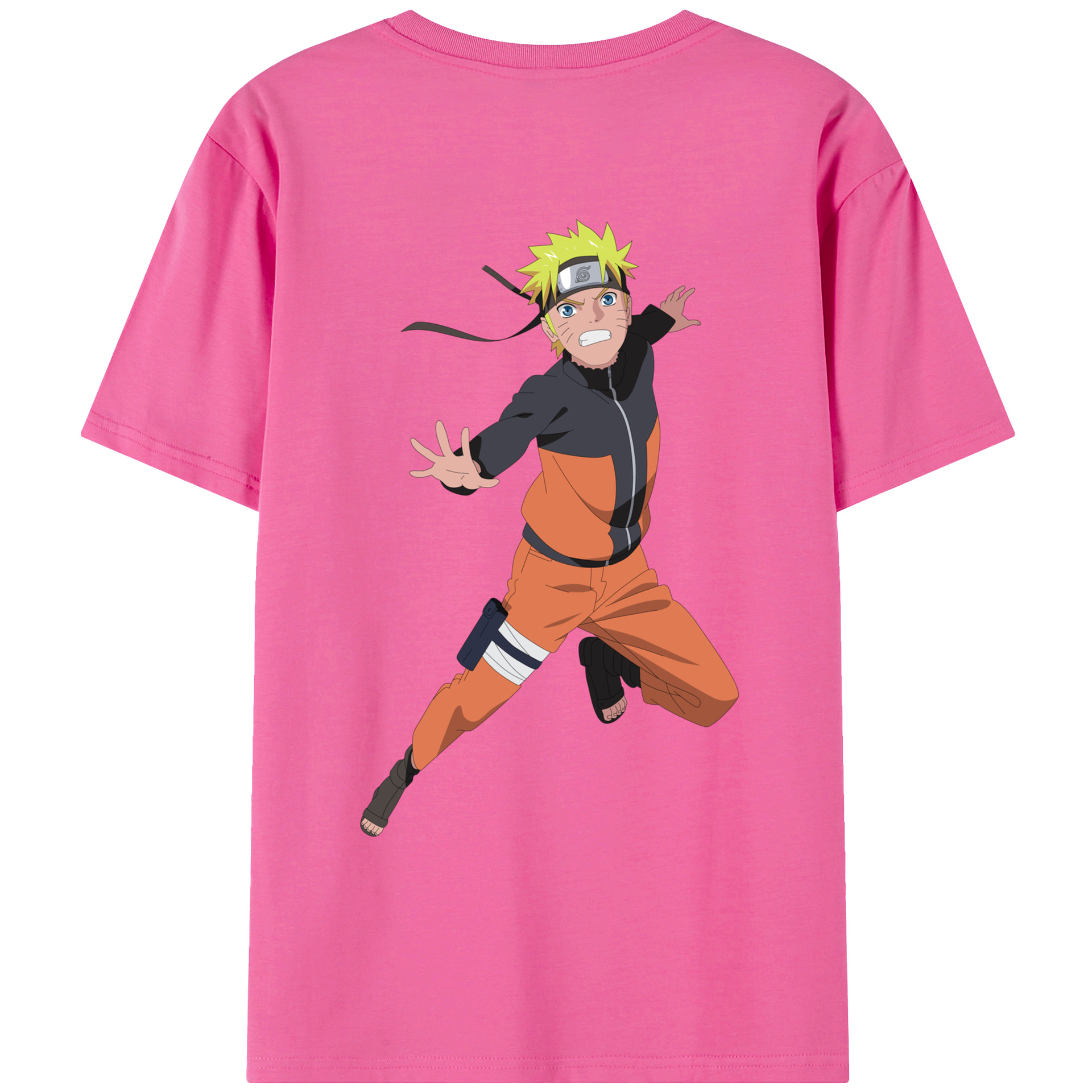 （画像用） NARUTO -ナルト- うずまき ナルト Uzumaki Naruto レディース半袖Tシャツ(バックプリント)